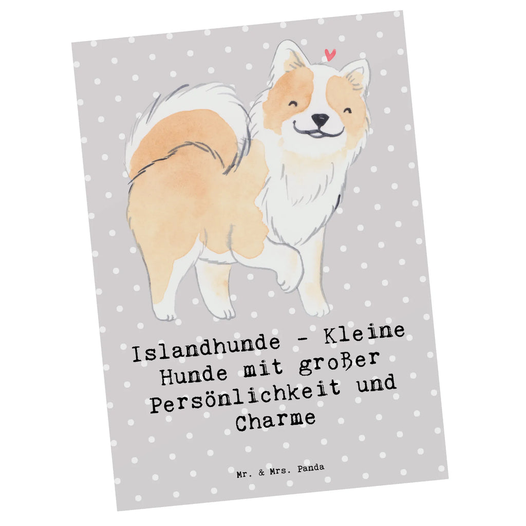 Postkarte Charme Islandhund Postkarte, Karte, Geschenkkarte, Grußkarte, Einladung, Ansichtskarte, Geburtstagskarte, Einladungskarte, Dankeskarte, Ansichtskarten, Einladung Geburtstag, Einladungskarten Geburtstag, Hund, Hunderasse, Rassehund, Hundebesitzer, Geschenk, Tierfreund, Schenken, Welpe