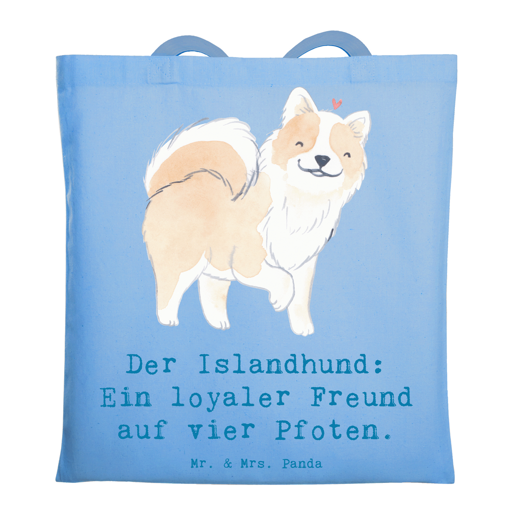 Tragetasche Treuer Islandhund Beuteltasche, Beutel, Einkaufstasche, Jutebeutel, Stoffbeutel, Tasche, Shopper, Umhängetasche, Strandtasche, Schultertasche, Stofftasche, Tragetasche, Badetasche, Jutetasche, Einkaufstüte, Laptoptasche, Hund, Hunderasse, Rassehund, Hundebesitzer, Geschenk, Tierfreund, Schenken, Welpe