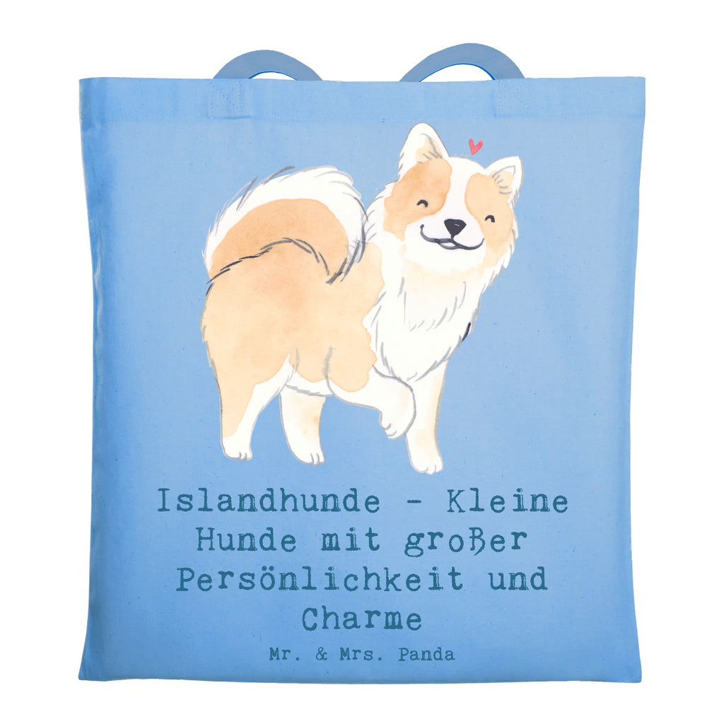 Tragetasche Charme Islandhund Beuteltasche, Beutel, Einkaufstasche, Jutebeutel, Stoffbeutel, Tasche, Shopper, Umhängetasche, Strandtasche, Schultertasche, Stofftasche, Tragetasche, Badetasche, Jutetasche, Einkaufstüte, Laptoptasche, Hund, Hunderasse, Rassehund, Hundebesitzer, Geschenk, Tierfreund, Schenken, Welpe