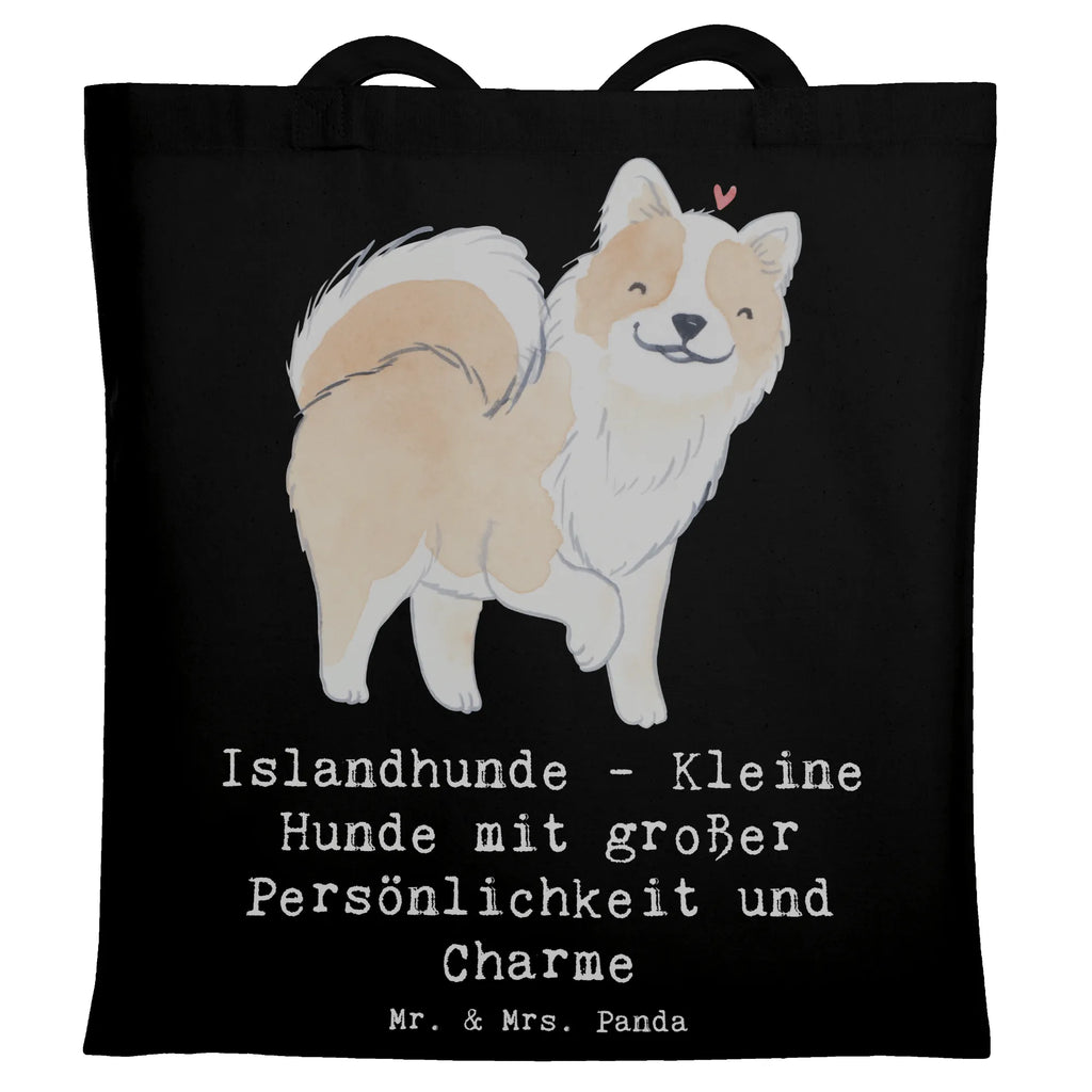 Tragetasche Charme Islandhund Beuteltasche, Beutel, Einkaufstasche, Jutebeutel, Stoffbeutel, Tasche, Shopper, Umhängetasche, Strandtasche, Schultertasche, Stofftasche, Tragetasche, Badetasche, Jutetasche, Einkaufstüte, Laptoptasche, Hund, Hunderasse, Rassehund, Hundebesitzer, Geschenk, Tierfreund, Schenken, Welpe