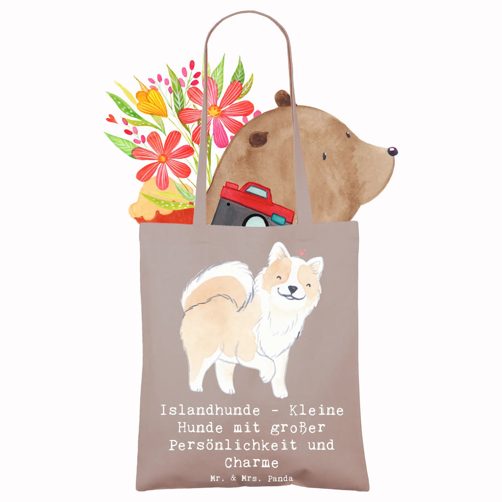 Tragetasche Charme Islandhund Beuteltasche, Beutel, Einkaufstasche, Jutebeutel, Stoffbeutel, Tasche, Shopper, Umhängetasche, Strandtasche, Schultertasche, Stofftasche, Tragetasche, Badetasche, Jutetasche, Einkaufstüte, Laptoptasche, Hund, Hunderasse, Rassehund, Hundebesitzer, Geschenk, Tierfreund, Schenken, Welpe