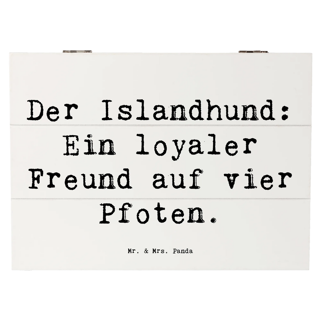 Holzkiste Spruch Treuer Islandhund Holzkiste, Kiste, Schatzkiste, Truhe, Schatulle, XXL, Erinnerungsbox, Erinnerungskiste, Dekokiste, Aufbewahrungsbox, Geschenkbox, Geschenkdose, Hund, Hunderasse, Rassehund, Hundebesitzer, Geschenk, Tierfreund, Schenken, Welpe