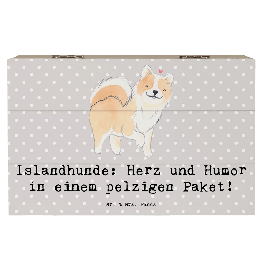 Holzkiste Islandhund Freude Holzkiste, Kiste, Schatzkiste, Truhe, Schatulle, XXL, Erinnerungsbox, Erinnerungskiste, Dekokiste, Aufbewahrungsbox, Geschenkbox, Geschenkdose, Hund, Hunderasse, Rassehund, Hundebesitzer, Geschenk, Tierfreund, Schenken, Welpe