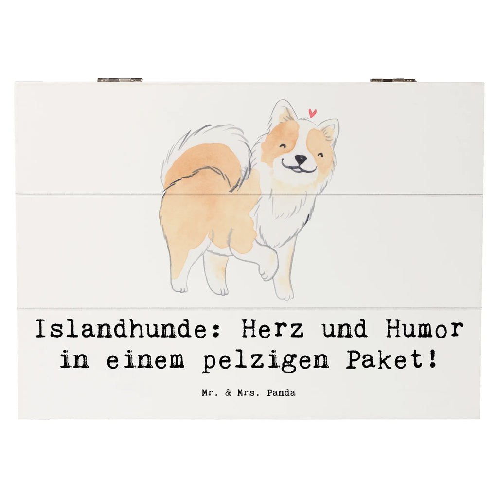 Holzkiste Islandhund Freude Holzkiste, Kiste, Schatzkiste, Truhe, Schatulle, XXL, Erinnerungsbox, Erinnerungskiste, Dekokiste, Aufbewahrungsbox, Geschenkbox, Geschenkdose, Hund, Hunderasse, Rassehund, Hundebesitzer, Geschenk, Tierfreund, Schenken, Welpe