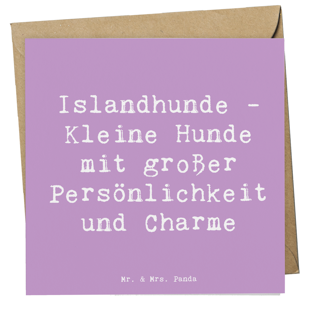 Deluxe Karte Spruch Charme Islandhund Karte, Grußkarte, Klappkarte, Einladungskarte, Glückwunschkarte, Hochzeitskarte, Geburtstagskarte, Hochwertige Grußkarte, Hochwertige Klappkarte, Hund, Hunderasse, Rassehund, Hundebesitzer, Geschenk, Tierfreund, Schenken, Welpe