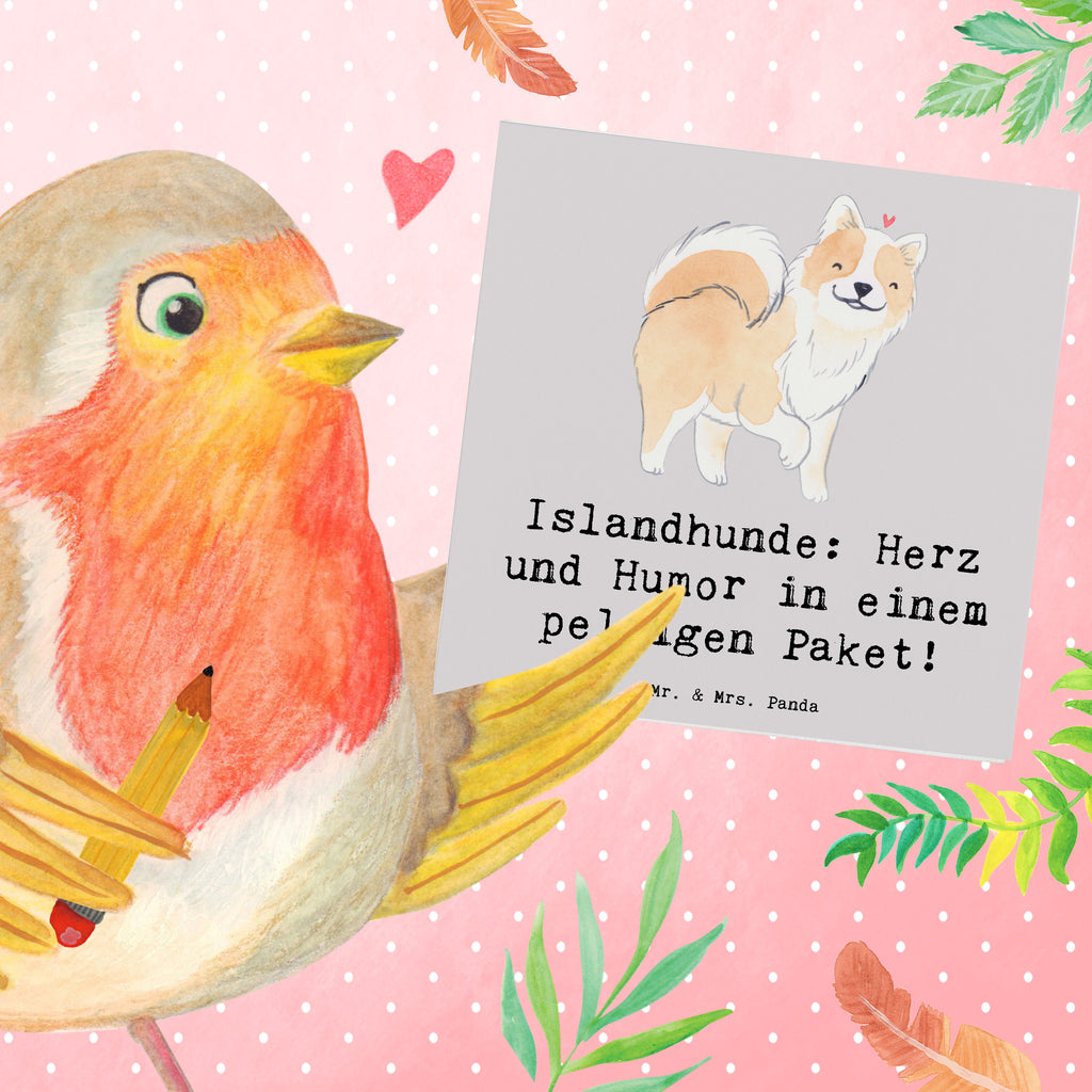 Deluxe Karte Islandhund Freude Karte, Grußkarte, Klappkarte, Einladungskarte, Glückwunschkarte, Hochzeitskarte, Geburtstagskarte, Hochwertige Grußkarte, Hochwertige Klappkarte, Hund, Hunderasse, Rassehund, Hundebesitzer, Geschenk, Tierfreund, Schenken, Welpe