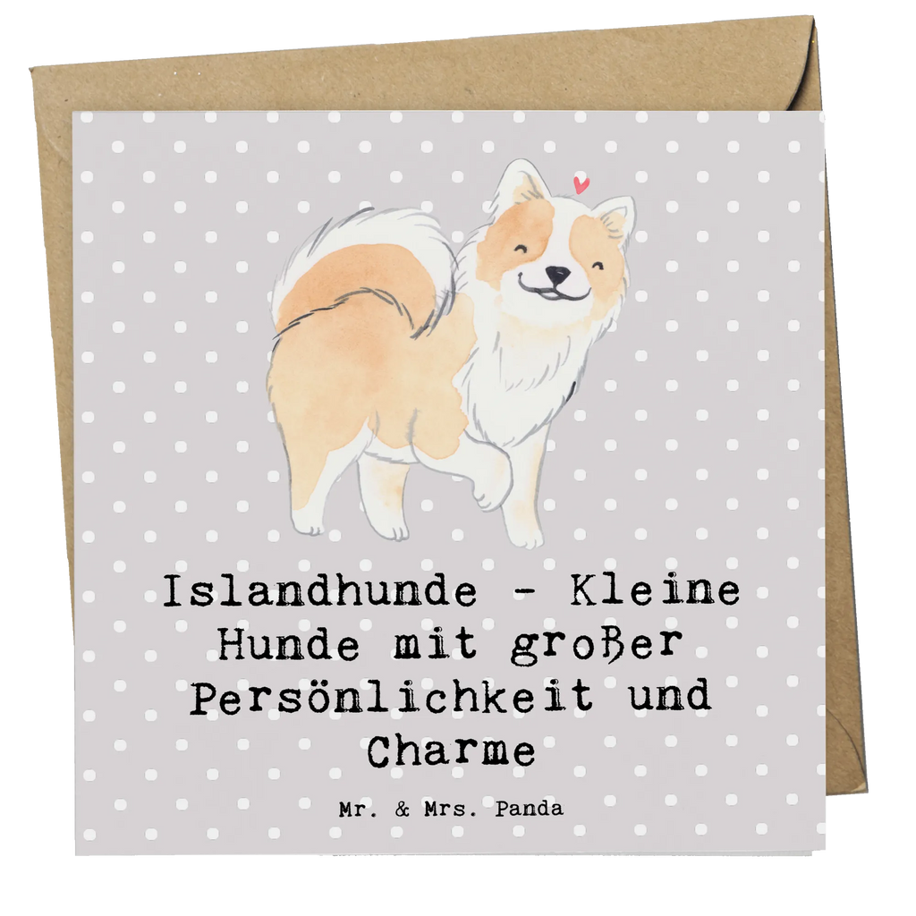 Deluxe Karte Charme Islandhund Karte, Grußkarte, Klappkarte, Einladungskarte, Glückwunschkarte, Hochzeitskarte, Geburtstagskarte, Hochwertige Grußkarte, Hochwertige Klappkarte, Hund, Hunderasse, Rassehund, Hundebesitzer, Geschenk, Tierfreund, Schenken, Welpe