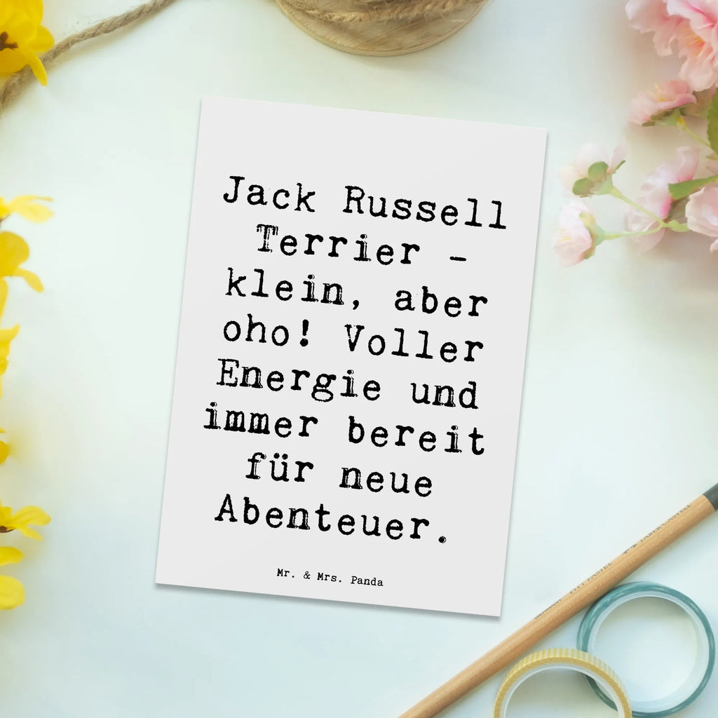 Postkarte Spruch Jack Russell Terrier Postkarte, Karte, Geschenkkarte, Grußkarte, Einladung, Ansichtskarte, Geburtstagskarte, Einladungskarte, Dankeskarte, Ansichtskarten, Einladung Geburtstag, Einladungskarten Geburtstag, Hund, Hunderasse, Rassehund, Hundebesitzer, Geschenk, Tierfreund, Schenken, Welpe