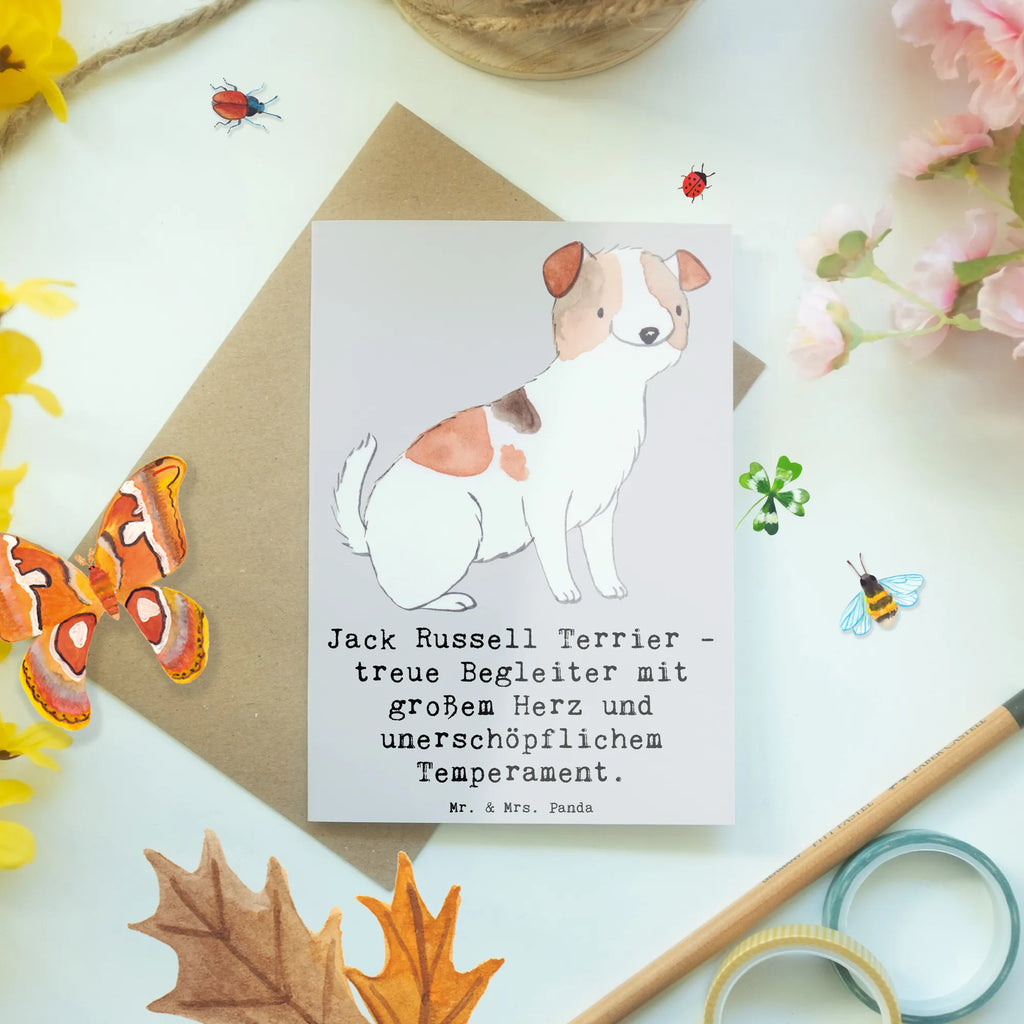 Grußkarte Jack Russell Terrier - treue Begleiter mit großem Herz und unerschöpflichem Temperament. Grußkarte, Klappkarte, Einladungskarte, Glückwunschkarte, Hochzeitskarte, Geburtstagskarte, Karte, Ansichtskarten, Hund, Hunderasse, Rassehund, Hundebesitzer, Geschenk, Tierfreund, Schenken, Welpe