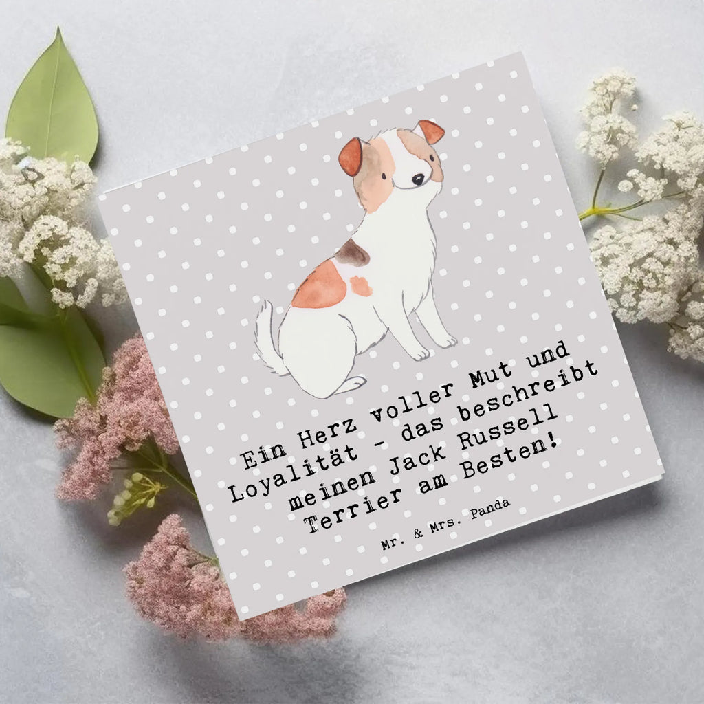 Deluxe Karte Jack Russell Terrier Karte, Grußkarte, Klappkarte, Einladungskarte, Glückwunschkarte, Hochzeitskarte, Geburtstagskarte, Hochwertige Grußkarte, Hochwertige Klappkarte, Hund, Hunderasse, Rassehund, Hundebesitzer, Geschenk, Tierfreund, Schenken, Welpe