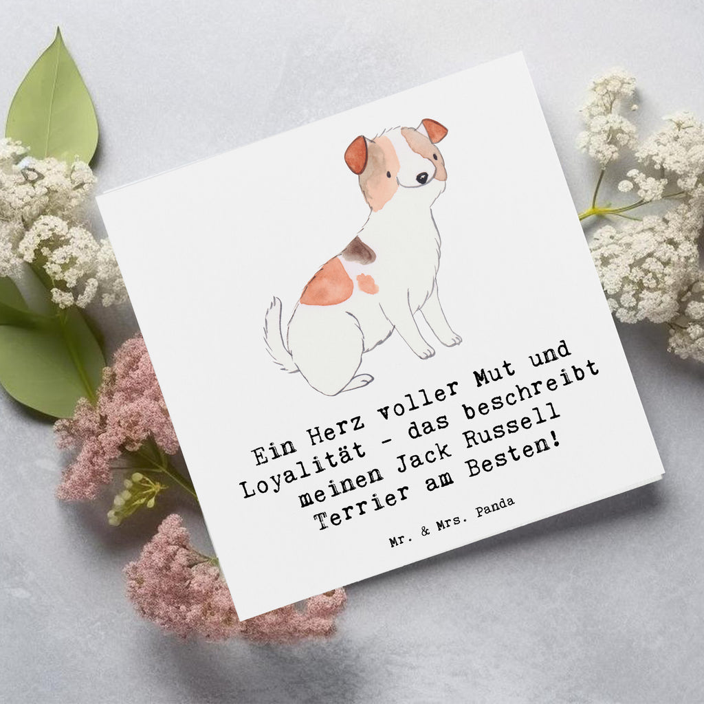 Deluxe Karte Jack Russell Terrier Karte, Grußkarte, Klappkarte, Einladungskarte, Glückwunschkarte, Hochzeitskarte, Geburtstagskarte, Hochwertige Grußkarte, Hochwertige Klappkarte, Hund, Hunderasse, Rassehund, Hundebesitzer, Geschenk, Tierfreund, Schenken, Welpe