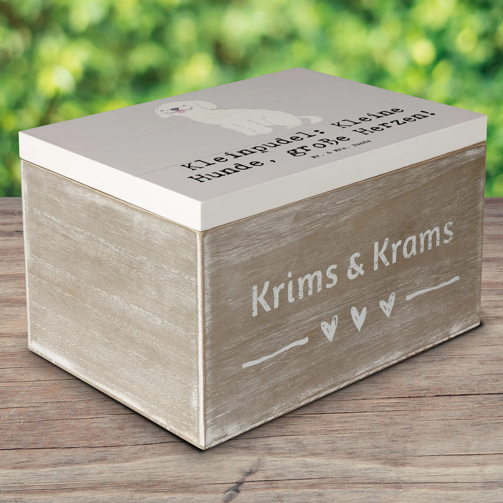 Holzkiste Kleinpudel Liebe Holzkiste, Kiste, Schatzkiste, Truhe, Schatulle, XXL, Erinnerungsbox, Erinnerungskiste, Dekokiste, Aufbewahrungsbox, Geschenkbox, Geschenkdose, Hund, Hunderasse, Rassehund, Hundebesitzer, Geschenk, Tierfreund, Schenken, Welpe