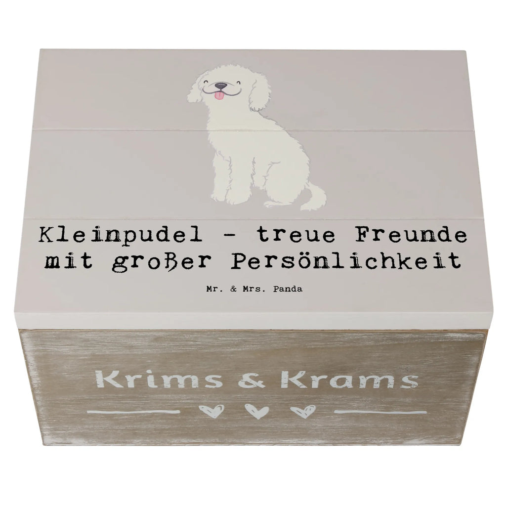 Holzkiste Kleinpudel Freunde Holzkiste, Kiste, Schatzkiste, Truhe, Schatulle, XXL, Erinnerungsbox, Erinnerungskiste, Dekokiste, Aufbewahrungsbox, Geschenkbox, Geschenkdose, Hund, Hunderasse, Rassehund, Hundebesitzer, Geschenk, Tierfreund, Schenken, Welpe