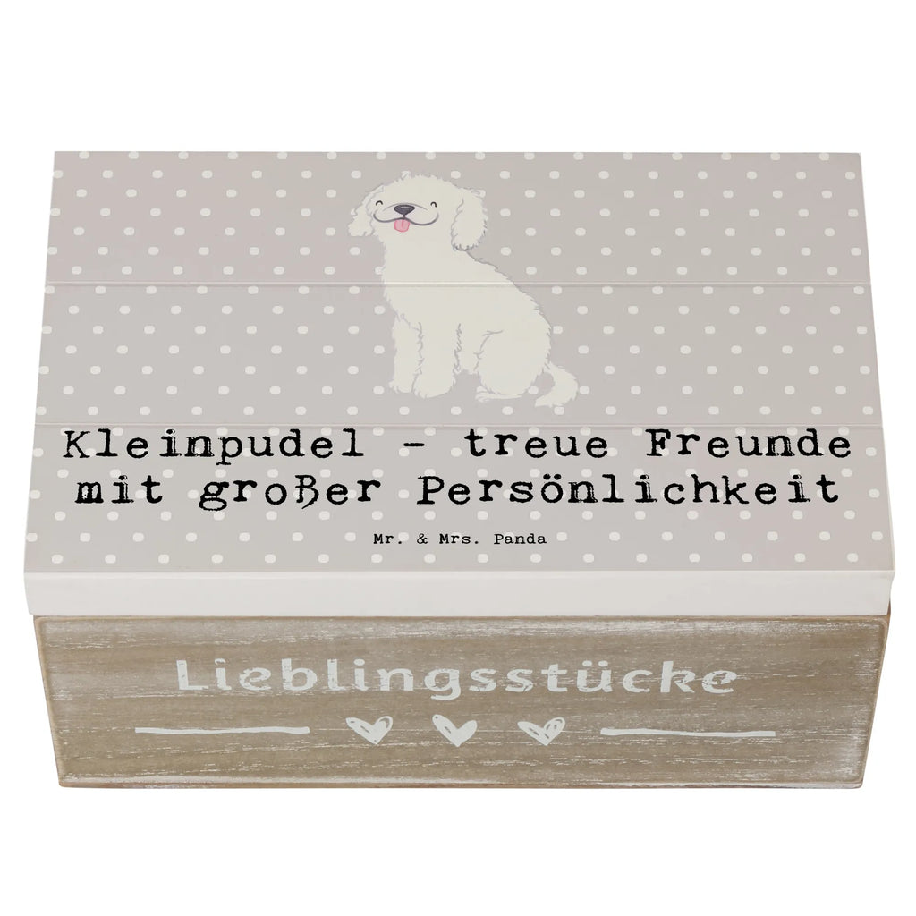 Holzkiste Kleinpudel Freunde Holzkiste, Kiste, Schatzkiste, Truhe, Schatulle, XXL, Erinnerungsbox, Erinnerungskiste, Dekokiste, Aufbewahrungsbox, Geschenkbox, Geschenkdose, Hund, Hunderasse, Rassehund, Hundebesitzer, Geschenk, Tierfreund, Schenken, Welpe