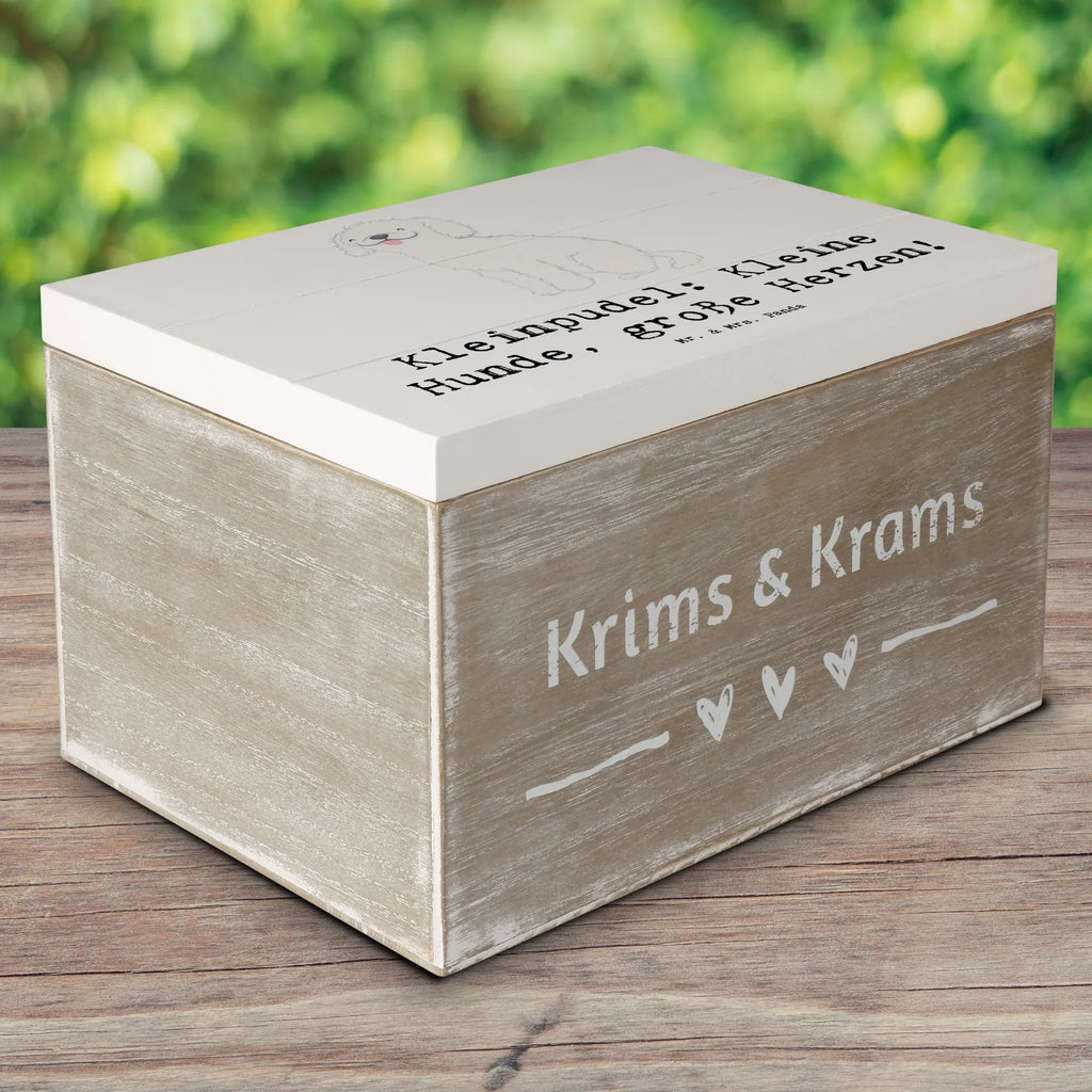 Holzkiste Kleinpudel Liebe Holzkiste, Kiste, Schatzkiste, Truhe, Schatulle, XXL, Erinnerungsbox, Erinnerungskiste, Dekokiste, Aufbewahrungsbox, Geschenkbox, Geschenkdose, Hund, Hunderasse, Rassehund, Hundebesitzer, Geschenk, Tierfreund, Schenken, Welpe