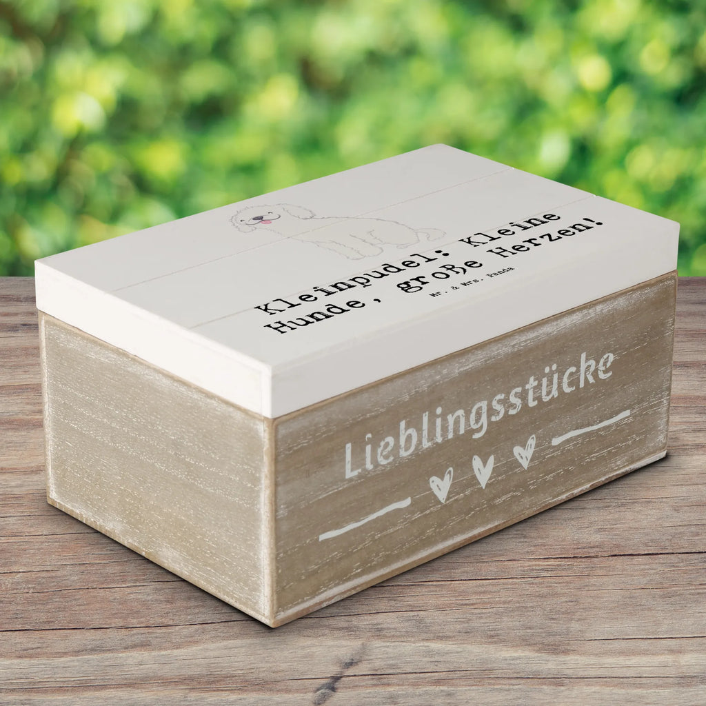 Holzkiste Kleinpudel Liebe Holzkiste, Kiste, Schatzkiste, Truhe, Schatulle, XXL, Erinnerungsbox, Erinnerungskiste, Dekokiste, Aufbewahrungsbox, Geschenkbox, Geschenkdose, Hund, Hunderasse, Rassehund, Hundebesitzer, Geschenk, Tierfreund, Schenken, Welpe