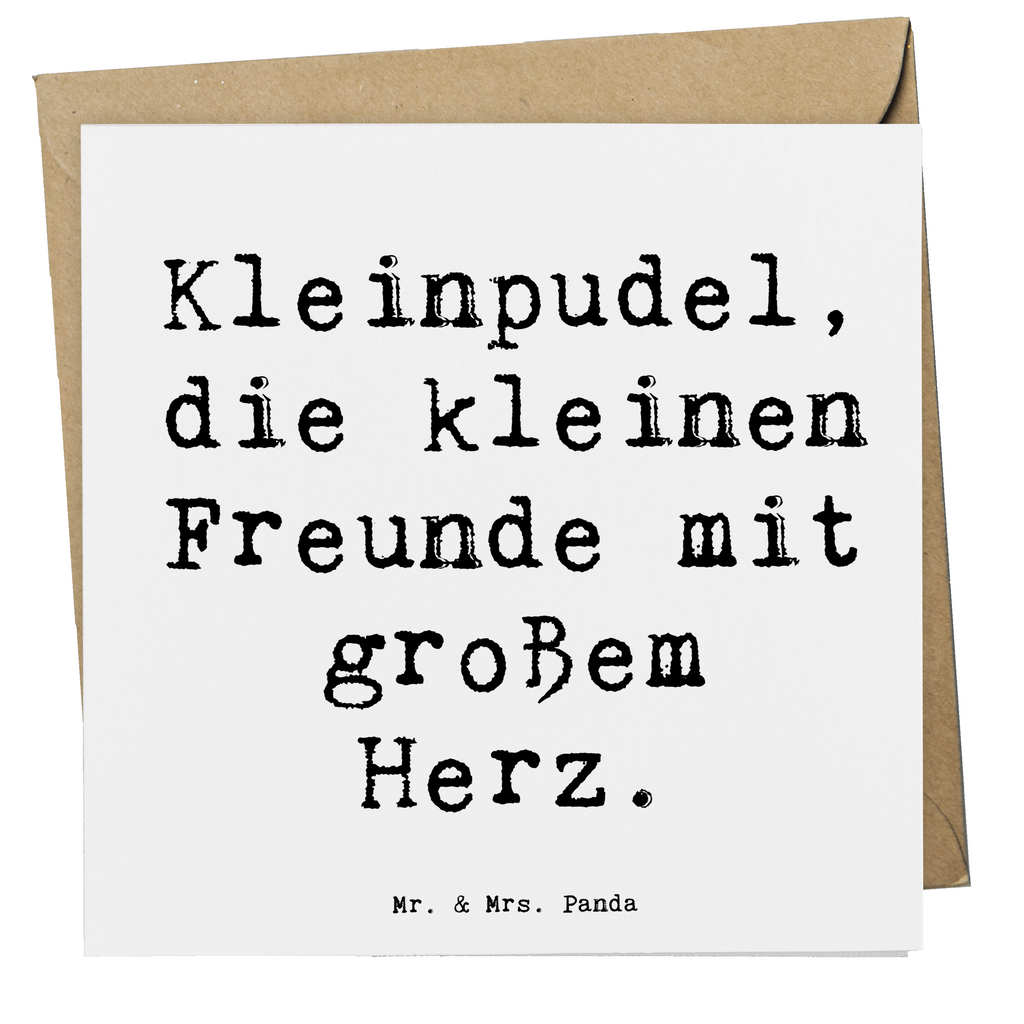 Deluxe Karte Spruch Kleinpudel Liebe Karte, Grußkarte, Klappkarte, Einladungskarte, Glückwunschkarte, Hochzeitskarte, Geburtstagskarte, Hochwertige Grußkarte, Hochwertige Klappkarte, Hund, Hunderasse, Rassehund, Hundebesitzer, Geschenk, Tierfreund, Schenken, Welpe