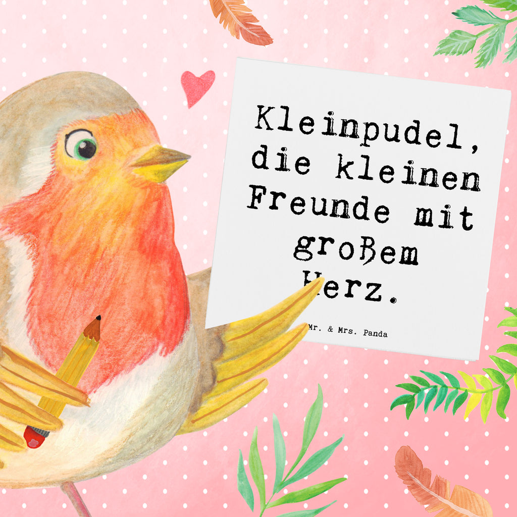 Deluxe Karte Spruch Kleinpudel Liebe Karte, Grußkarte, Klappkarte, Einladungskarte, Glückwunschkarte, Hochzeitskarte, Geburtstagskarte, Hochwertige Grußkarte, Hochwertige Klappkarte, Hund, Hunderasse, Rassehund, Hundebesitzer, Geschenk, Tierfreund, Schenken, Welpe