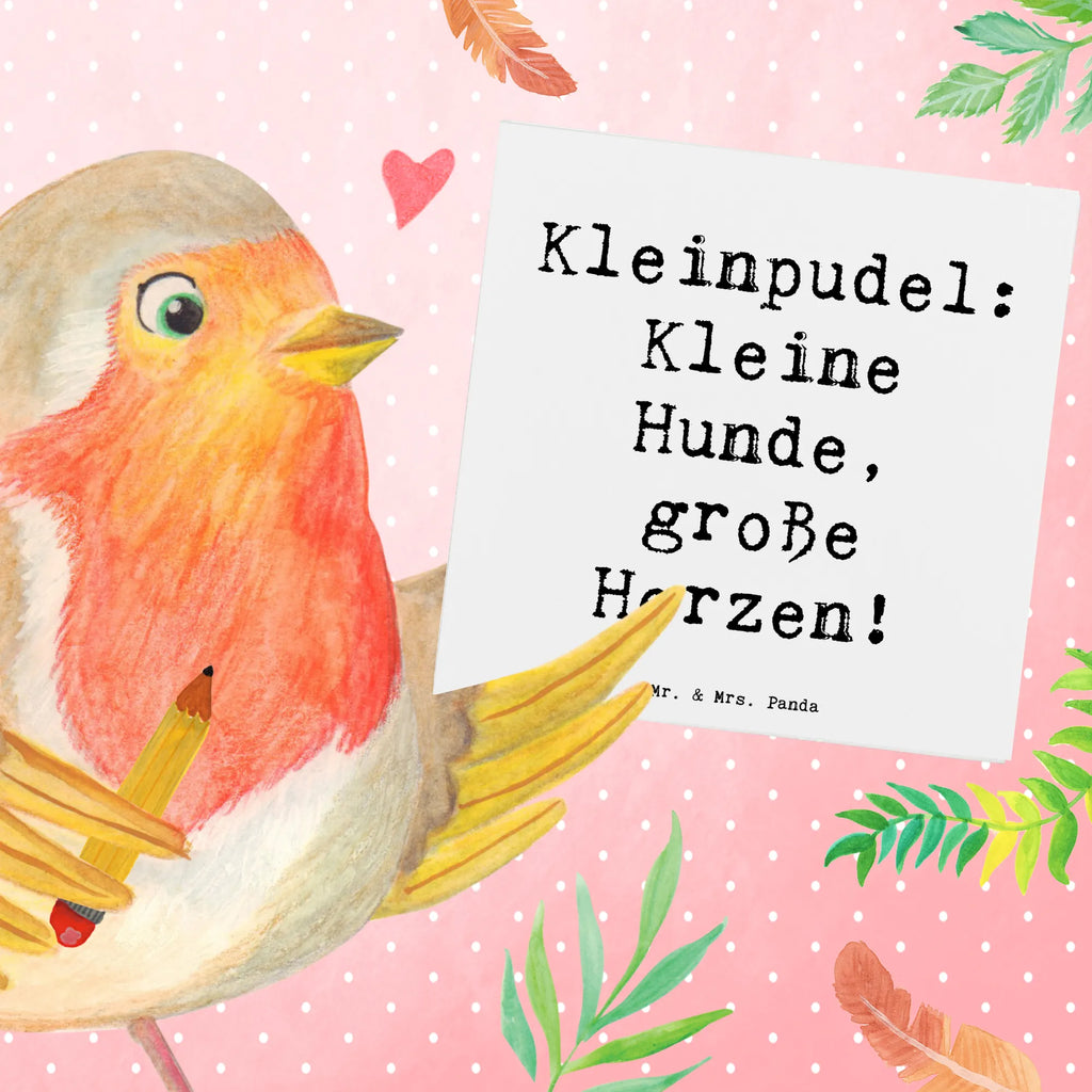 Deluxe Karte Spruch Kleinpudel Liebe Karte, Grußkarte, Klappkarte, Einladungskarte, Glückwunschkarte, Hochzeitskarte, Geburtstagskarte, Hochwertige Grußkarte, Hochwertige Klappkarte, Hund, Hunderasse, Rassehund, Hundebesitzer, Geschenk, Tierfreund, Schenken, Welpe