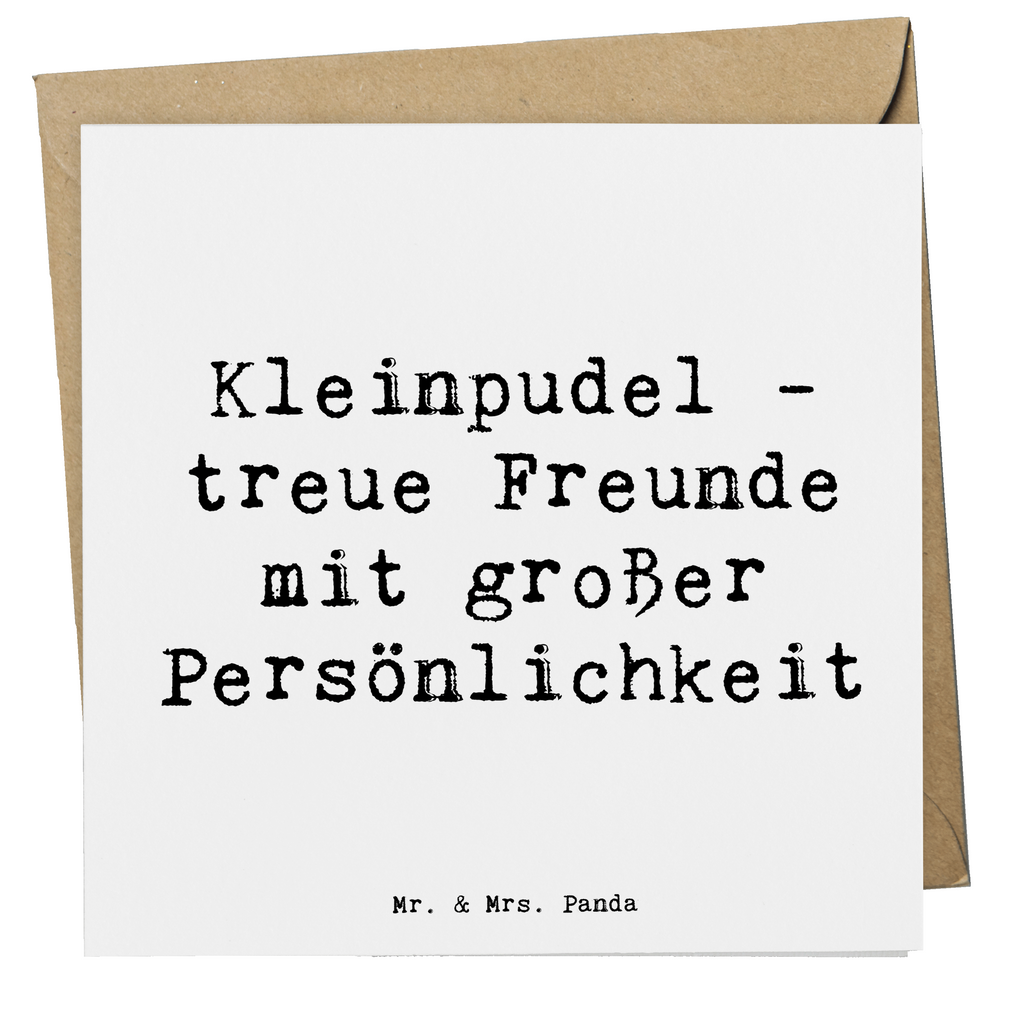 Deluxe Karte Spruch Kleinpudel Freunde Karte, Grußkarte, Klappkarte, Einladungskarte, Glückwunschkarte, Hochzeitskarte, Geburtstagskarte, Hochwertige Grußkarte, Hochwertige Klappkarte, Hund, Hunderasse, Rassehund, Hundebesitzer, Geschenk, Tierfreund, Schenken, Welpe