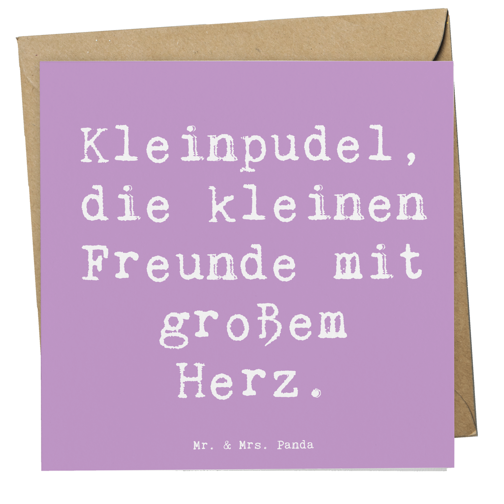 Deluxe Karte Spruch Kleinpudel Liebe Karte, Grußkarte, Klappkarte, Einladungskarte, Glückwunschkarte, Hochzeitskarte, Geburtstagskarte, Hochwertige Grußkarte, Hochwertige Klappkarte, Hund, Hunderasse, Rassehund, Hundebesitzer, Geschenk, Tierfreund, Schenken, Welpe