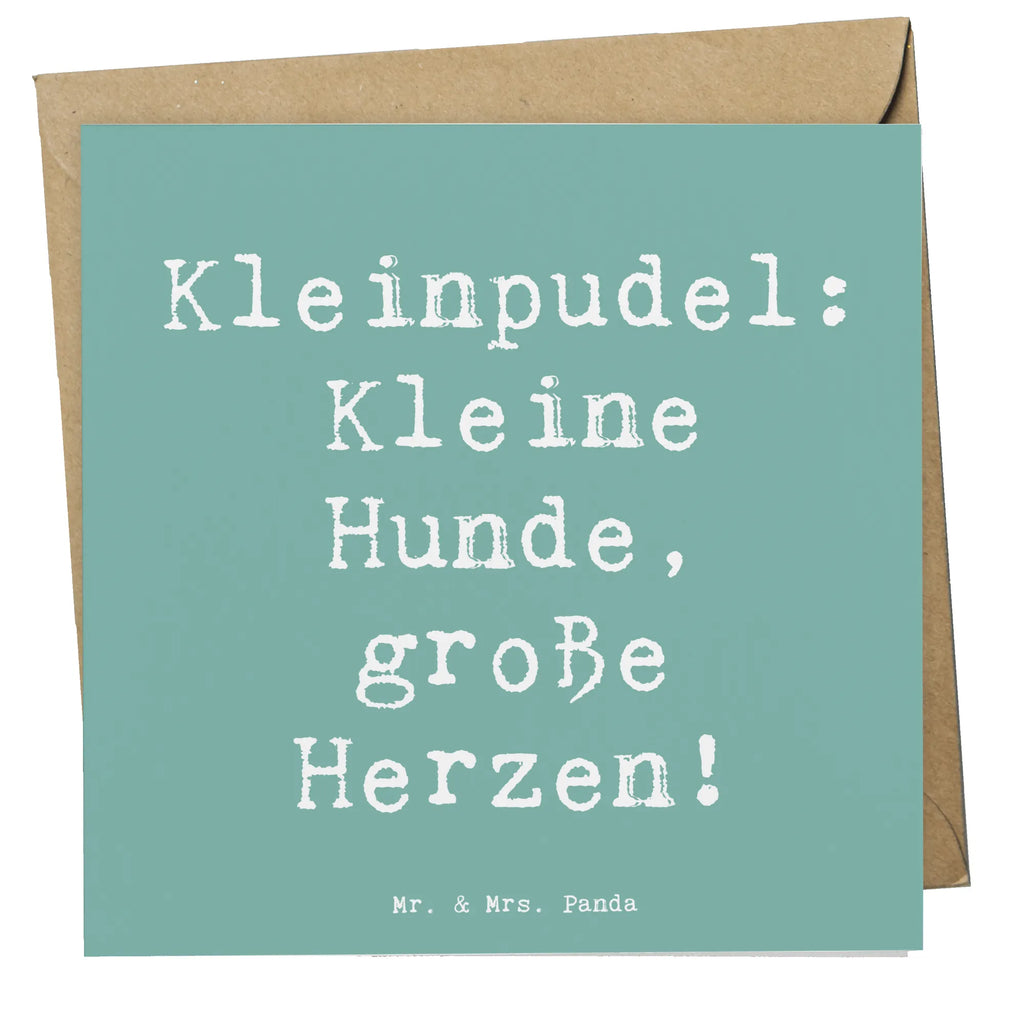 Deluxe Karte Spruch Kleinpudel Liebe Karte, Grußkarte, Klappkarte, Einladungskarte, Glückwunschkarte, Hochzeitskarte, Geburtstagskarte, Hochwertige Grußkarte, Hochwertige Klappkarte, Hund, Hunderasse, Rassehund, Hundebesitzer, Geschenk, Tierfreund, Schenken, Welpe