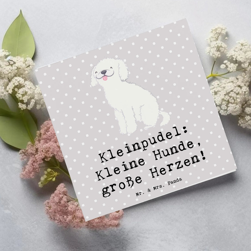 Deluxe Karte Kleinpudel Liebe Karte, Grußkarte, Klappkarte, Einladungskarte, Glückwunschkarte, Hochzeitskarte, Geburtstagskarte, Hochwertige Grußkarte, Hochwertige Klappkarte, Hund, Hunderasse, Rassehund, Hundebesitzer, Geschenk, Tierfreund, Schenken, Welpe