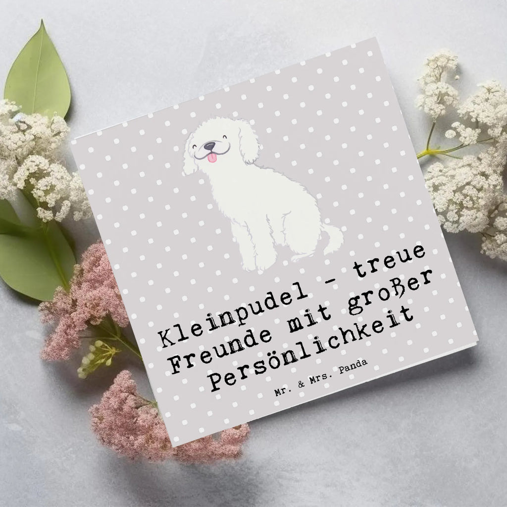 Deluxe Karte Kleinpudel Freunde Karte, Grußkarte, Klappkarte, Einladungskarte, Glückwunschkarte, Hochzeitskarte, Geburtstagskarte, Hochwertige Grußkarte, Hochwertige Klappkarte, Hund, Hunderasse, Rassehund, Hundebesitzer, Geschenk, Tierfreund, Schenken, Welpe