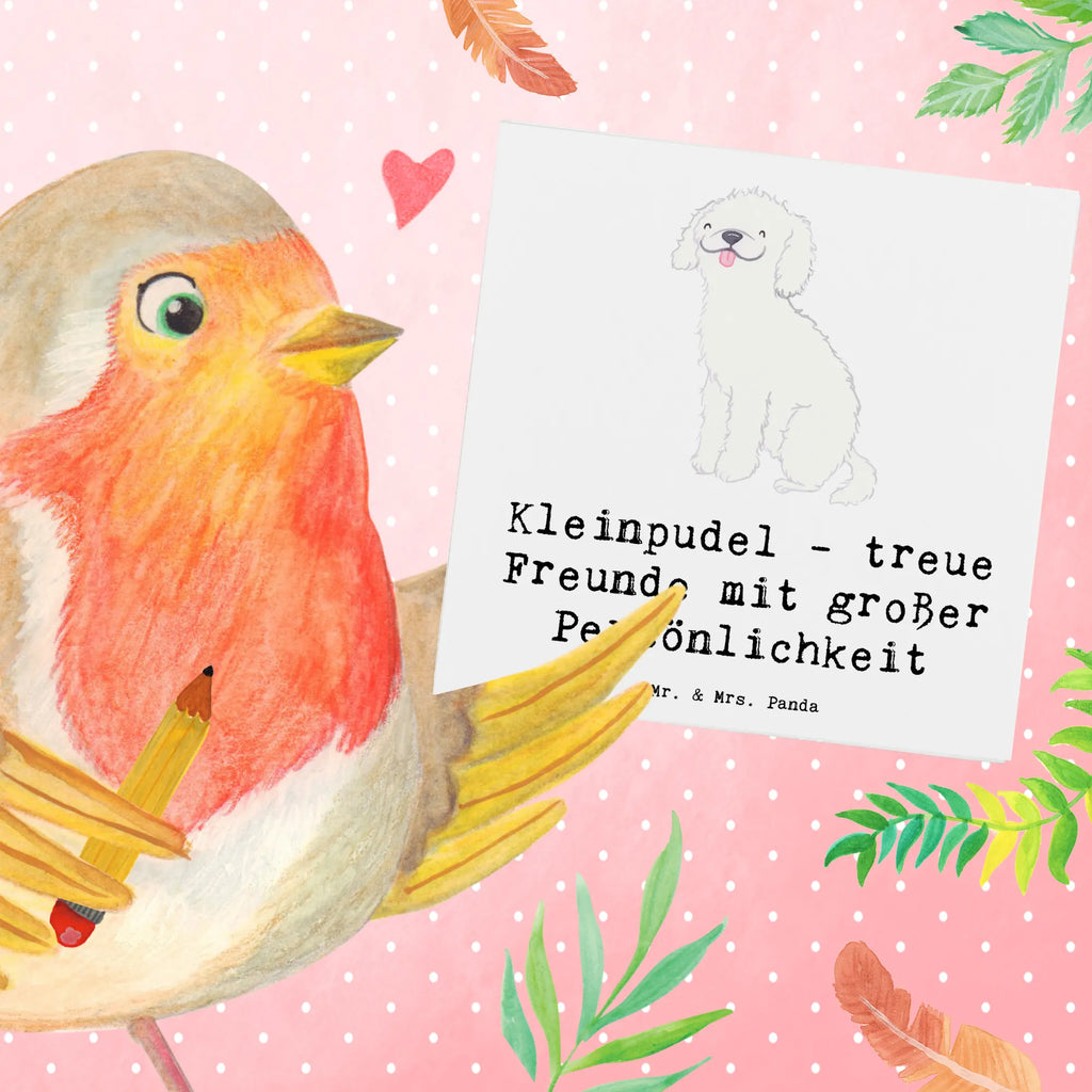 Deluxe Karte Kleinpudel Freunde Karte, Grußkarte, Klappkarte, Einladungskarte, Glückwunschkarte, Hochzeitskarte, Geburtstagskarte, Hochwertige Grußkarte, Hochwertige Klappkarte, Hund, Hunderasse, Rassehund, Hundebesitzer, Geschenk, Tierfreund, Schenken, Welpe