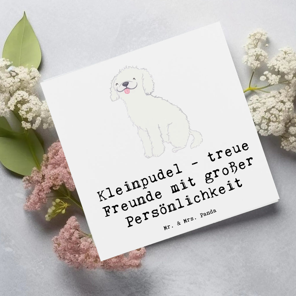 Deluxe Karte Kleinpudel Freunde Karte, Grußkarte, Klappkarte, Einladungskarte, Glückwunschkarte, Hochzeitskarte, Geburtstagskarte, Hochwertige Grußkarte, Hochwertige Klappkarte, Hund, Hunderasse, Rassehund, Hundebesitzer, Geschenk, Tierfreund, Schenken, Welpe