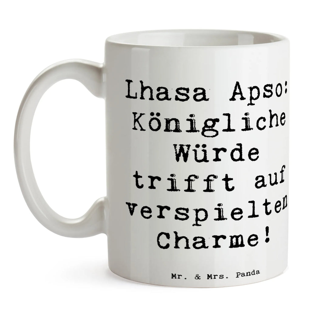 Tasse Spruch Lhasa Apso Charme Tasse, Kaffeetasse, Teetasse, Becher, Kaffeebecher, Teebecher, Keramiktasse, Porzellantasse, Büro Tasse, Geschenk Tasse, Tasse Sprüche, Tasse Motive, Kaffeetassen, Tasse bedrucken, Designer Tasse, Cappuccino Tassen, Schöne Teetassen, Hund, Hunderasse, Rassehund, Hundebesitzer, Geschenk, Tierfreund, Schenken, Welpe