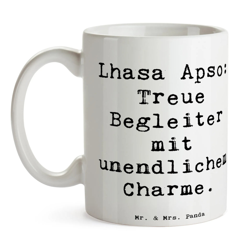 Tasse Spruch Lhasa Apso Treue Begleiter Tasse, Kaffeetasse, Teetasse, Becher, Kaffeebecher, Teebecher, Keramiktasse, Porzellantasse, Büro Tasse, Geschenk Tasse, Tasse Sprüche, Tasse Motive, Kaffeetassen, Tasse bedrucken, Designer Tasse, Cappuccino Tassen, Schöne Teetassen, Hund, Hunderasse, Rassehund, Hundebesitzer, Geschenk, Tierfreund, Schenken, Welpe