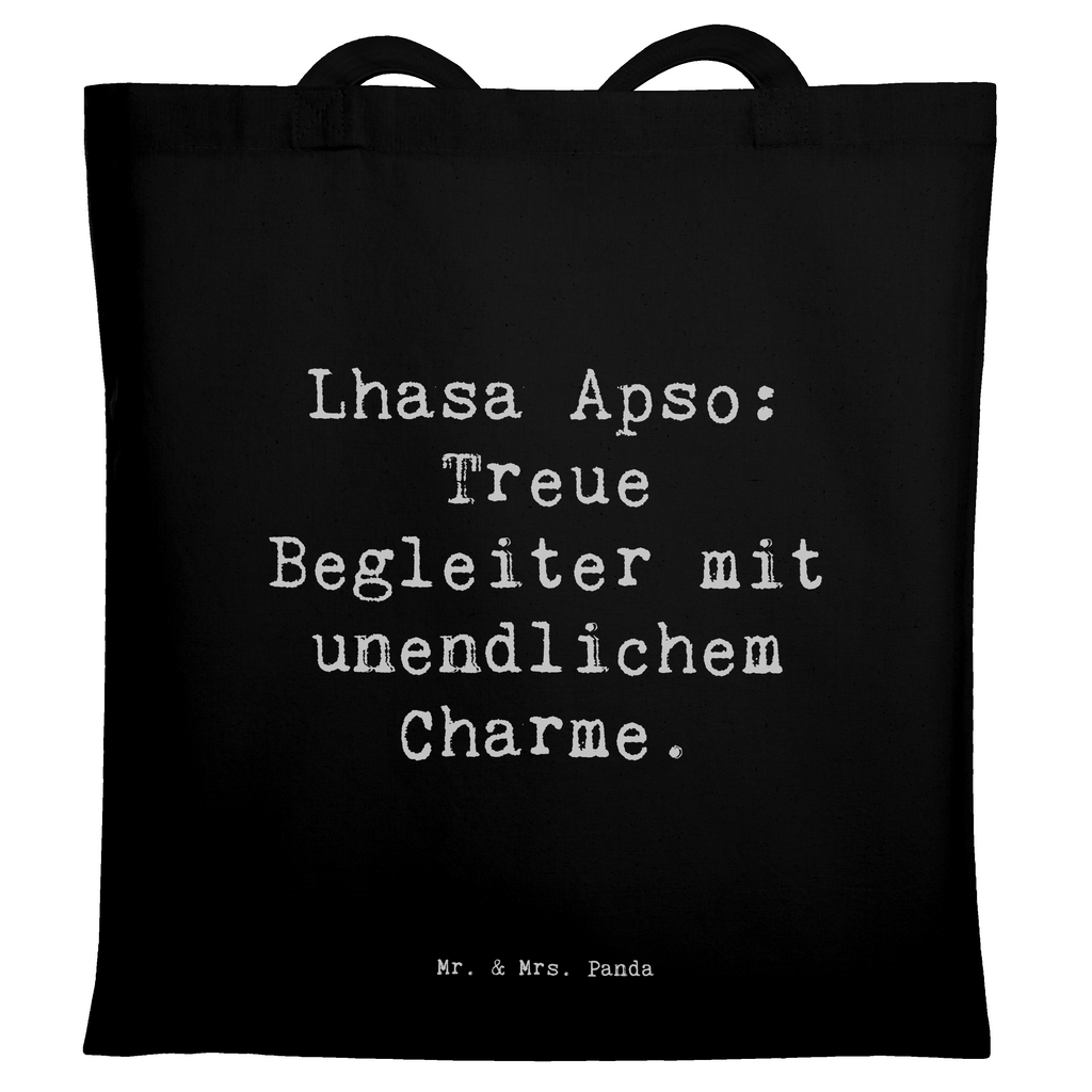 Tragetasche Spruch Lhasa Apso Treue Begleiter Beuteltasche, Beutel, Einkaufstasche, Jutebeutel, Stoffbeutel, Tasche, Shopper, Umhängetasche, Strandtasche, Schultertasche, Stofftasche, Tragetasche, Badetasche, Jutetasche, Einkaufstüte, Laptoptasche, Hund, Hunderasse, Rassehund, Hundebesitzer, Geschenk, Tierfreund, Schenken, Welpe