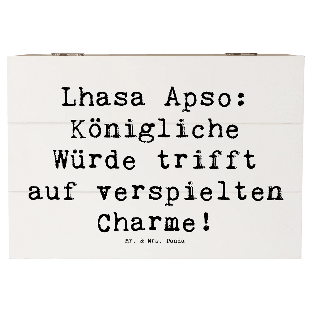 Holzkiste Spruch Lhasa Apso Charme Holzkiste, Kiste, Schatzkiste, Truhe, Schatulle, XXL, Erinnerungsbox, Erinnerungskiste, Dekokiste, Aufbewahrungsbox, Geschenkbox, Geschenkdose, Hund, Hunderasse, Rassehund, Hundebesitzer, Geschenk, Tierfreund, Schenken, Welpe