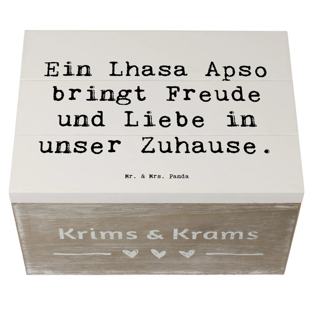 Holzkiste Spruch Lhasa Apso Freude Holzkiste, Kiste, Schatzkiste, Truhe, Schatulle, XXL, Erinnerungsbox, Erinnerungskiste, Dekokiste, Aufbewahrungsbox, Geschenkbox, Geschenkdose, Hund, Hunderasse, Rassehund, Hundebesitzer, Geschenk, Tierfreund, Schenken, Welpe