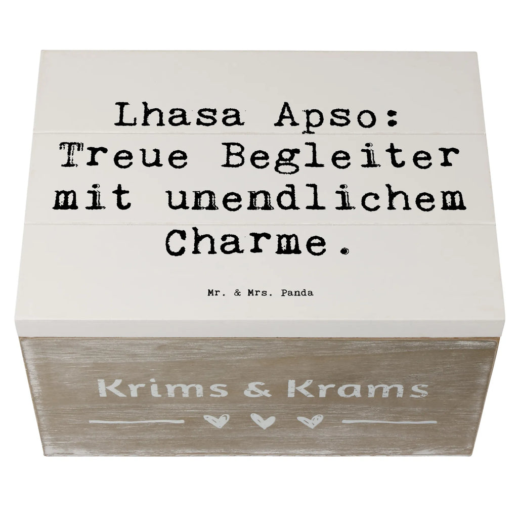 Holzkiste Spruch Lhasa Apso Treue Begleiter Holzkiste, Kiste, Schatzkiste, Truhe, Schatulle, XXL, Erinnerungsbox, Erinnerungskiste, Dekokiste, Aufbewahrungsbox, Geschenkbox, Geschenkdose, Hund, Hunderasse, Rassehund, Hundebesitzer, Geschenk, Tierfreund, Schenken, Welpe