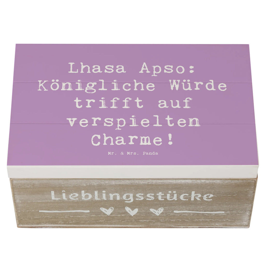 Holzkiste Spruch Lhasa Apso Charme Holzkiste, Kiste, Schatzkiste, Truhe, Schatulle, XXL, Erinnerungsbox, Erinnerungskiste, Dekokiste, Aufbewahrungsbox, Geschenkbox, Geschenkdose, Hund, Hunderasse, Rassehund, Hundebesitzer, Geschenk, Tierfreund, Schenken, Welpe