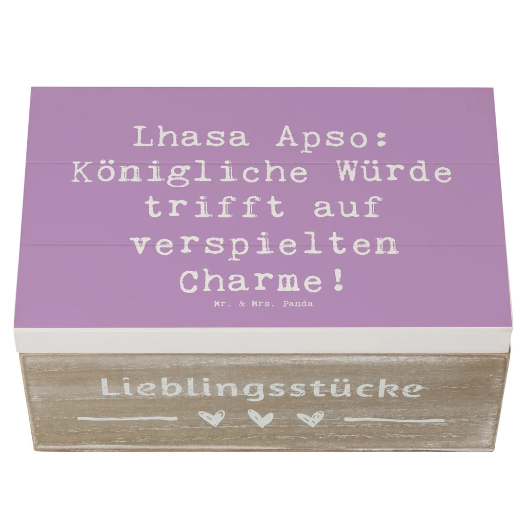 Holzkiste Spruch Lhasa Apso Charme Holzkiste, Kiste, Schatzkiste, Truhe, Schatulle, XXL, Erinnerungsbox, Erinnerungskiste, Dekokiste, Aufbewahrungsbox, Geschenkbox, Geschenkdose, Hund, Hunderasse, Rassehund, Hundebesitzer, Geschenk, Tierfreund, Schenken, Welpe