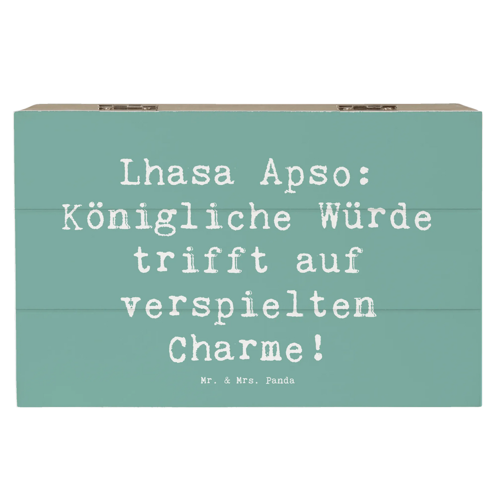 Holzkiste Spruch Lhasa Apso Charme Holzkiste, Kiste, Schatzkiste, Truhe, Schatulle, XXL, Erinnerungsbox, Erinnerungskiste, Dekokiste, Aufbewahrungsbox, Geschenkbox, Geschenkdose, Hund, Hunderasse, Rassehund, Hundebesitzer, Geschenk, Tierfreund, Schenken, Welpe