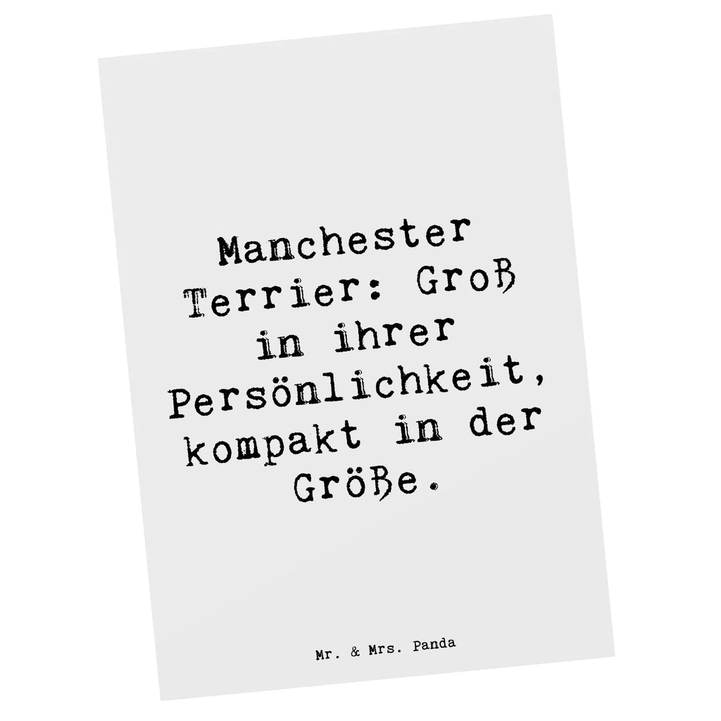 Postkarte Spruch Manchester Terrier Persönlichkeit Postkarte, Karte, Geschenkkarte, Grußkarte, Einladung, Ansichtskarte, Geburtstagskarte, Einladungskarte, Dankeskarte, Ansichtskarten, Einladung Geburtstag, Einladungskarten Geburtstag, Hund, Hunderasse, Rassehund, Hundebesitzer, Geschenk, Tierfreund, Schenken, Welpe