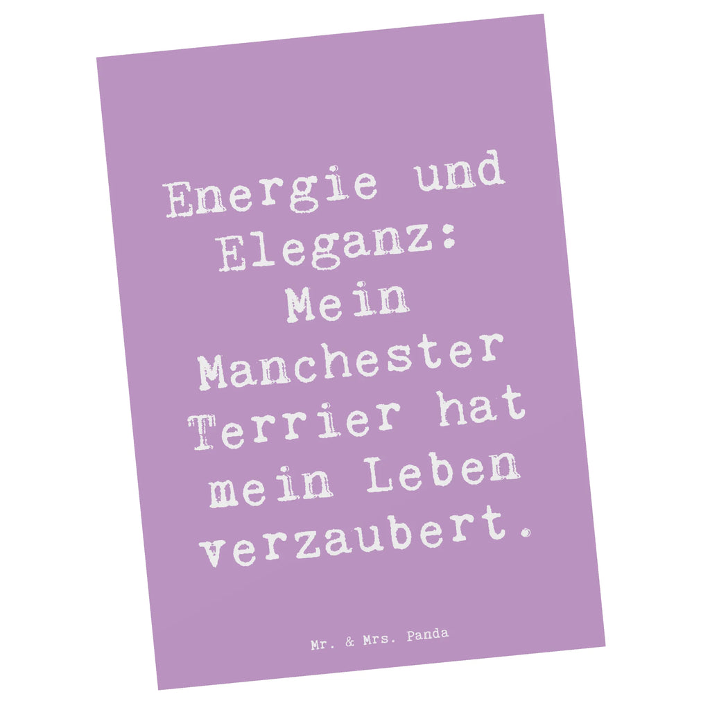 Postkarte Spruch Manchester Terrier Magie Postkarte, Karte, Geschenkkarte, Grußkarte, Einladung, Ansichtskarte, Geburtstagskarte, Einladungskarte, Dankeskarte, Ansichtskarten, Einladung Geburtstag, Einladungskarten Geburtstag, Hund, Hunderasse, Rassehund, Hundebesitzer, Geschenk, Tierfreund, Schenken, Welpe