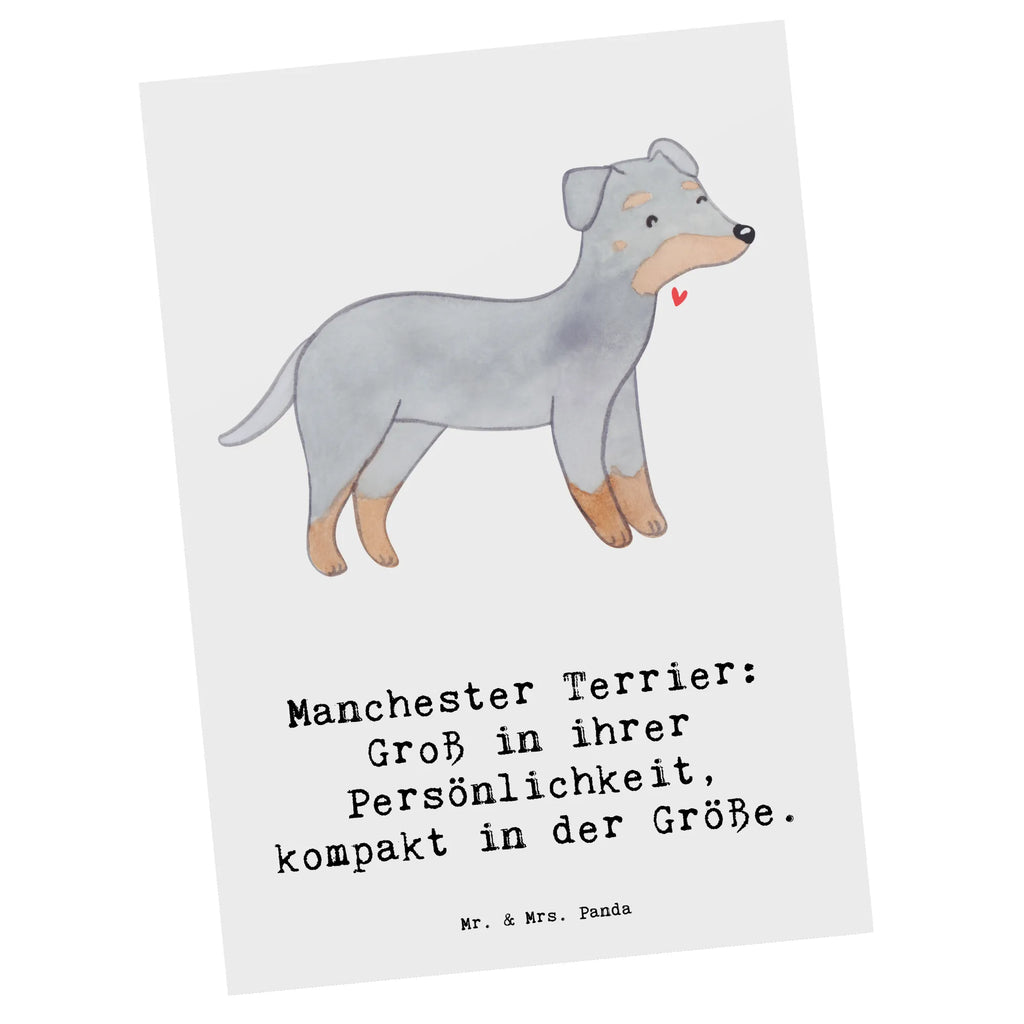 Postkarte Manchester Terrier Persönlichkeit Postkarte, Karte, Geschenkkarte, Grußkarte, Einladung, Ansichtskarte, Geburtstagskarte, Einladungskarte, Dankeskarte, Ansichtskarten, Einladung Geburtstag, Einladungskarten Geburtstag, Hund, Hunderasse, Rassehund, Hundebesitzer, Geschenk, Tierfreund, Schenken, Welpe