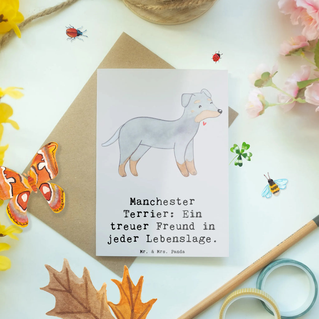 Grußkarte Manchester Terrier Freundschaft Grußkarte, Klappkarte, Einladungskarte, Glückwunschkarte, Hochzeitskarte, Geburtstagskarte, Karte, Ansichtskarten, Hund, Hunderasse, Rassehund, Hundebesitzer, Geschenk, Tierfreund, Schenken, Welpe