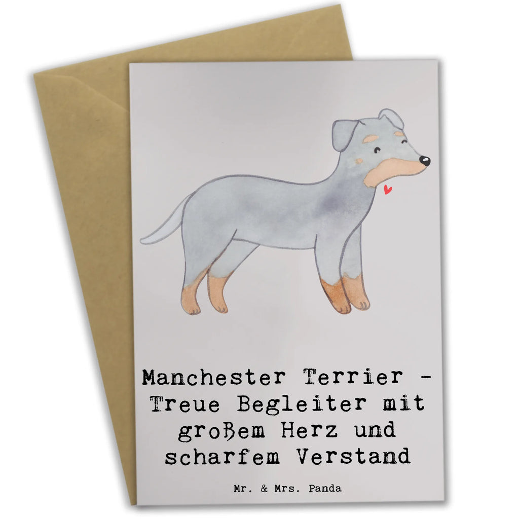 Grußkarte Manchester Terrier Begleiter Grußkarte, Klappkarte, Einladungskarte, Glückwunschkarte, Hochzeitskarte, Geburtstagskarte, Karte, Ansichtskarten, Hund, Hunderasse, Rassehund, Hundebesitzer, Geschenk, Tierfreund, Schenken, Welpe