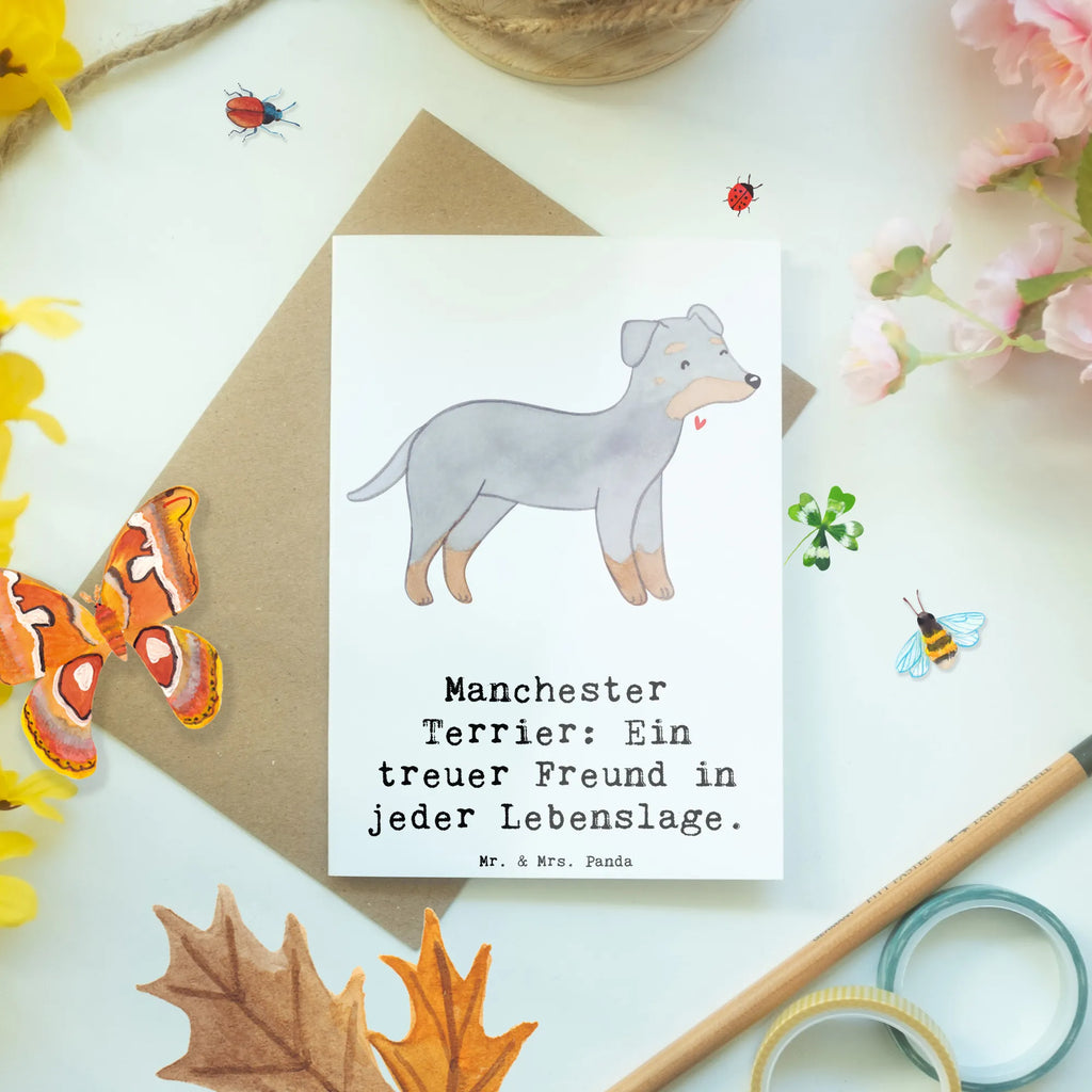 Grußkarte Manchester Terrier Freundschaft Grußkarte, Klappkarte, Einladungskarte, Glückwunschkarte, Hochzeitskarte, Geburtstagskarte, Karte, Ansichtskarten, Hund, Hunderasse, Rassehund, Hundebesitzer, Geschenk, Tierfreund, Schenken, Welpe