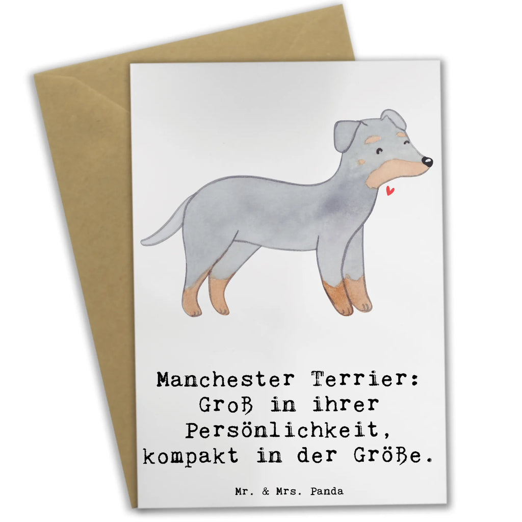 Grußkarte Manchester Terrier Persönlichkeit Grußkarte, Klappkarte, Einladungskarte, Glückwunschkarte, Hochzeitskarte, Geburtstagskarte, Karte, Ansichtskarten, Hund, Hunderasse, Rassehund, Hundebesitzer, Geschenk, Tierfreund, Schenken, Welpe