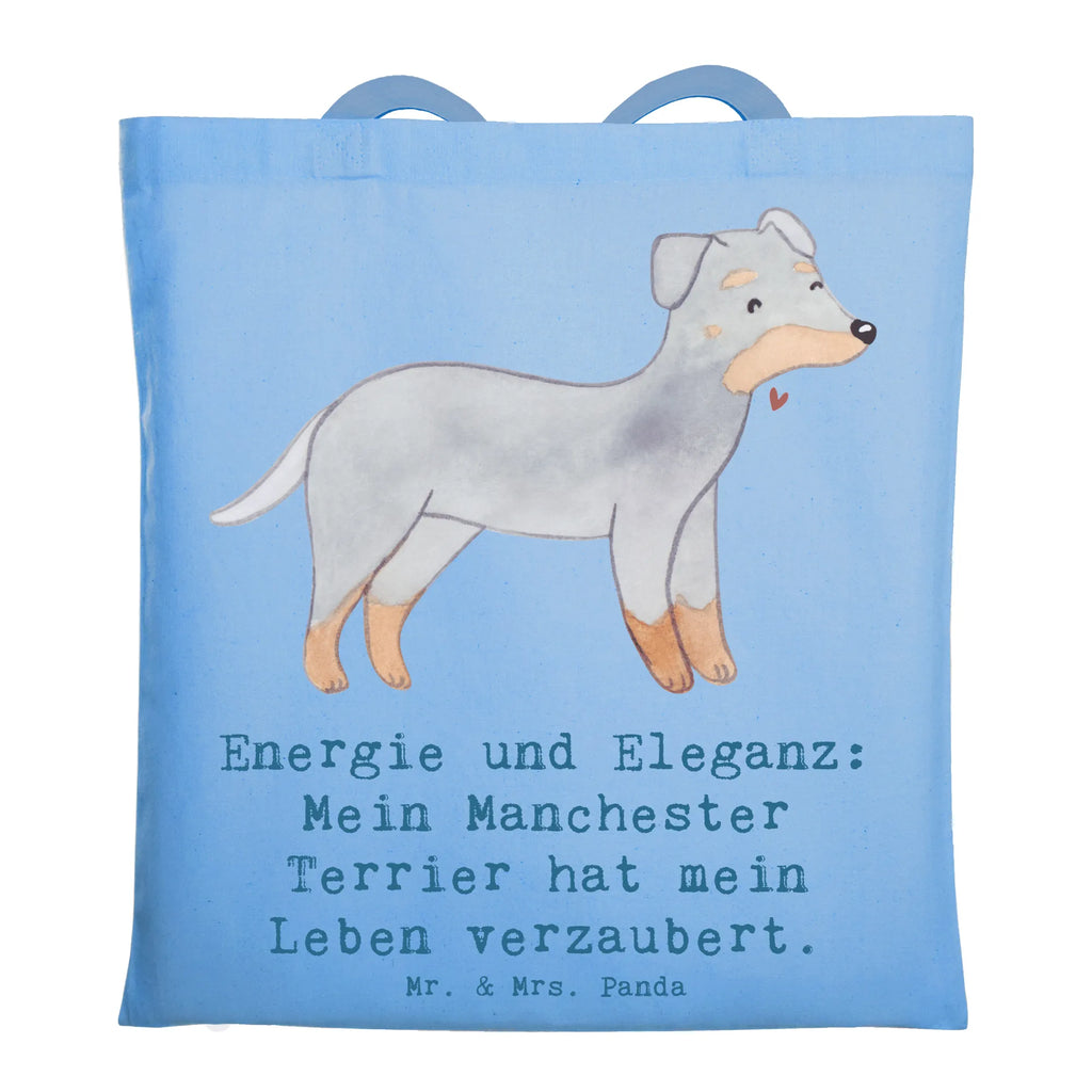 Tragetasche Manchester Terrier Magie Beuteltasche, Beutel, Einkaufstasche, Jutebeutel, Stoffbeutel, Tasche, Shopper, Umhängetasche, Strandtasche, Schultertasche, Stofftasche, Tragetasche, Badetasche, Jutetasche, Einkaufstüte, Laptoptasche, Hund, Hunderasse, Rassehund, Hundebesitzer, Geschenk, Tierfreund, Schenken, Welpe