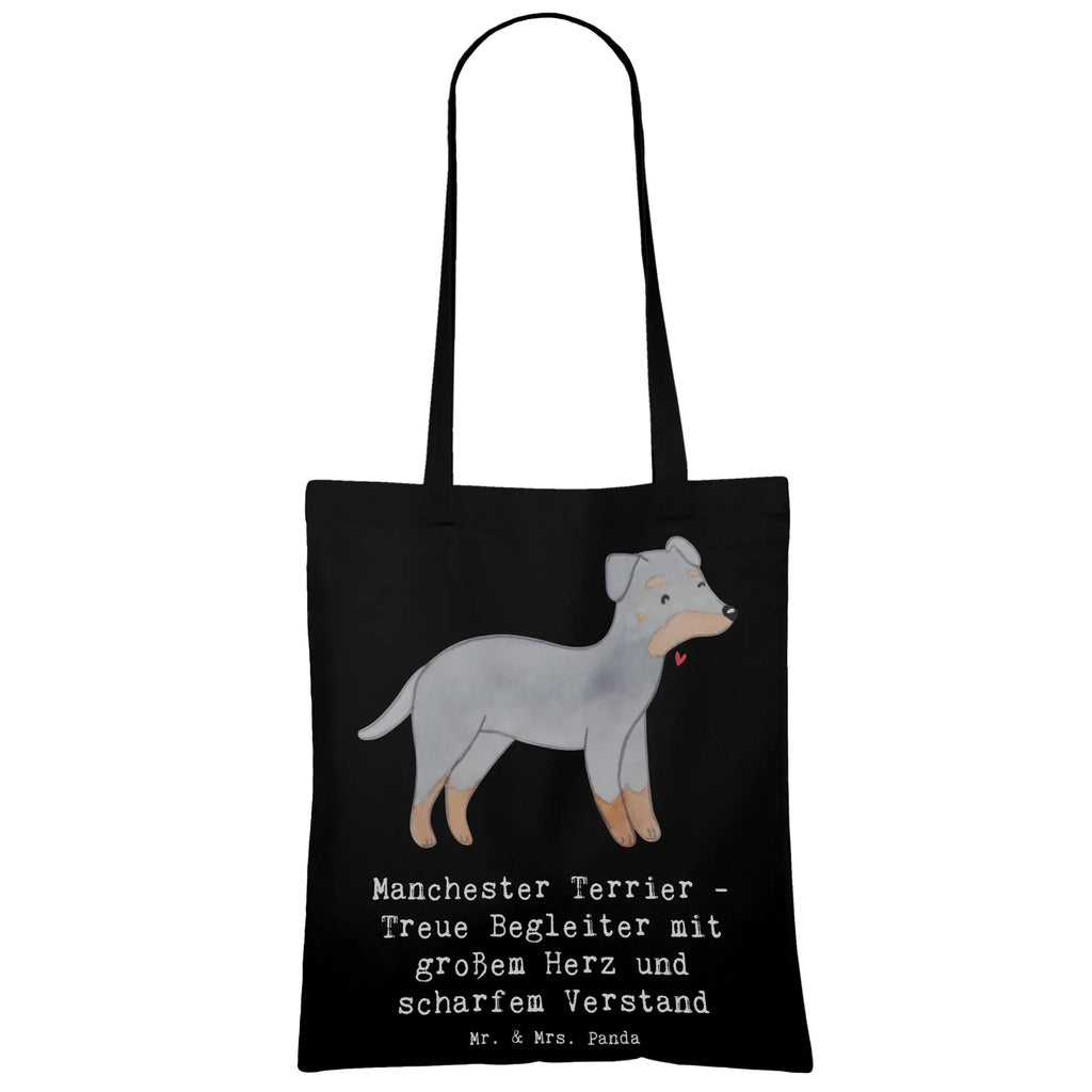 Tragetasche Manchester Terrier Begleiter Beuteltasche, Beutel, Einkaufstasche, Jutebeutel, Stoffbeutel, Tasche, Shopper, Umhängetasche, Strandtasche, Schultertasche, Stofftasche, Tragetasche, Badetasche, Jutetasche, Einkaufstüte, Laptoptasche, Hund, Hunderasse, Rassehund, Hundebesitzer, Geschenk, Tierfreund, Schenken, Welpe