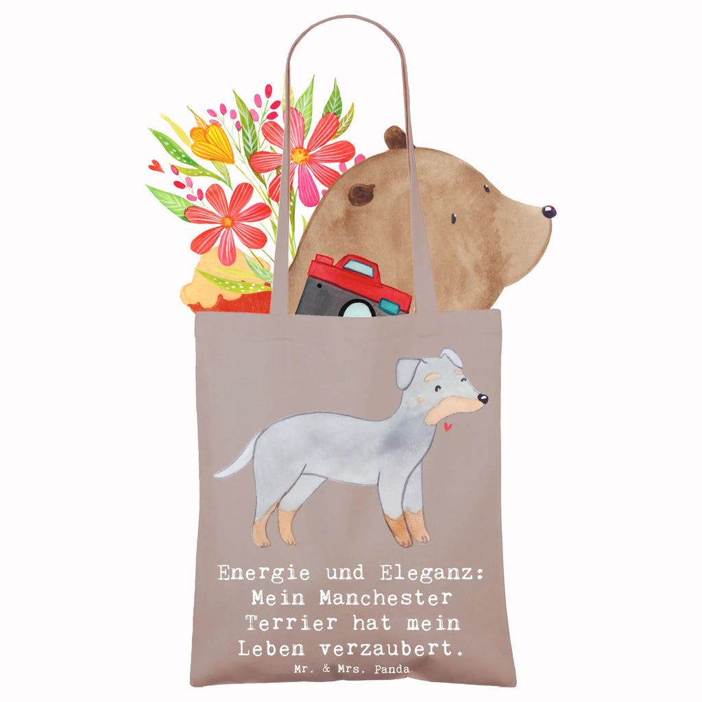 Tragetasche Manchester Terrier Magie Beuteltasche, Beutel, Einkaufstasche, Jutebeutel, Stoffbeutel, Tasche, Shopper, Umhängetasche, Strandtasche, Schultertasche, Stofftasche, Tragetasche, Badetasche, Jutetasche, Einkaufstüte, Laptoptasche, Hund, Hunderasse, Rassehund, Hundebesitzer, Geschenk, Tierfreund, Schenken, Welpe