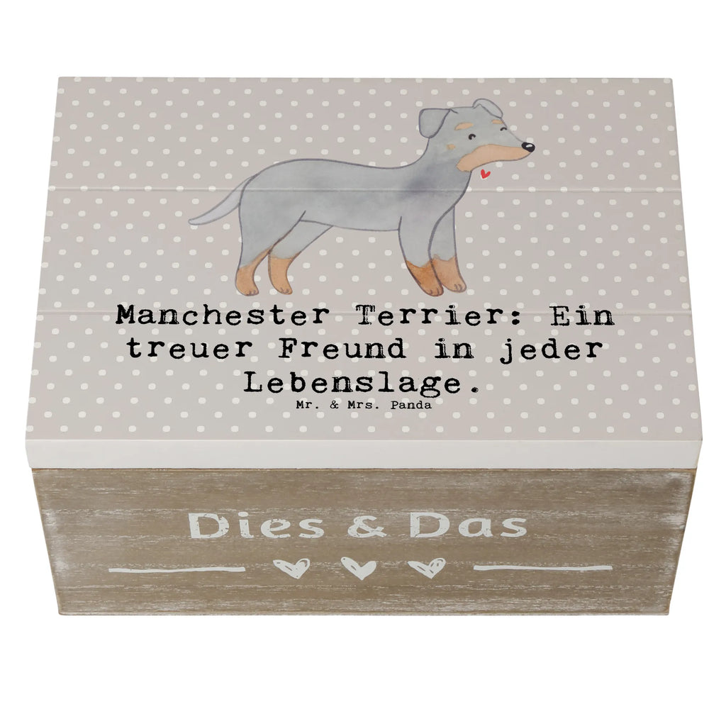 Holzkiste Manchester Terrier Freundschaft Holzkiste, Kiste, Schatzkiste, Truhe, Schatulle, XXL, Erinnerungsbox, Erinnerungskiste, Dekokiste, Aufbewahrungsbox, Geschenkbox, Geschenkdose, Hund, Hunderasse, Rassehund, Hundebesitzer, Geschenk, Tierfreund, Schenken, Welpe